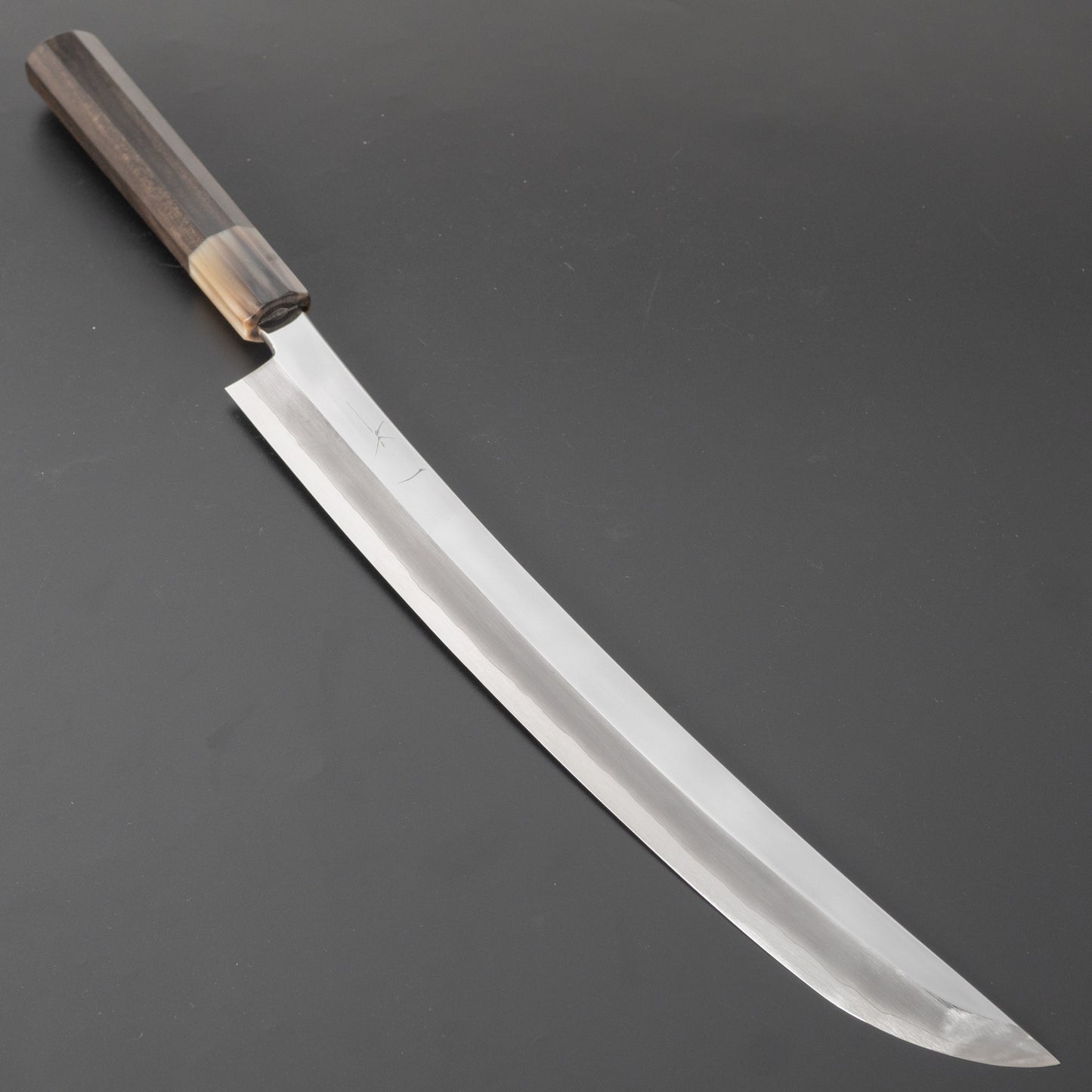 Hitohira Kikuchiyo Mosuke Silver #3 Yanagi Sakimaru 330mm Taihei Ebony Handle (Extra Curved) - HITOHIRA