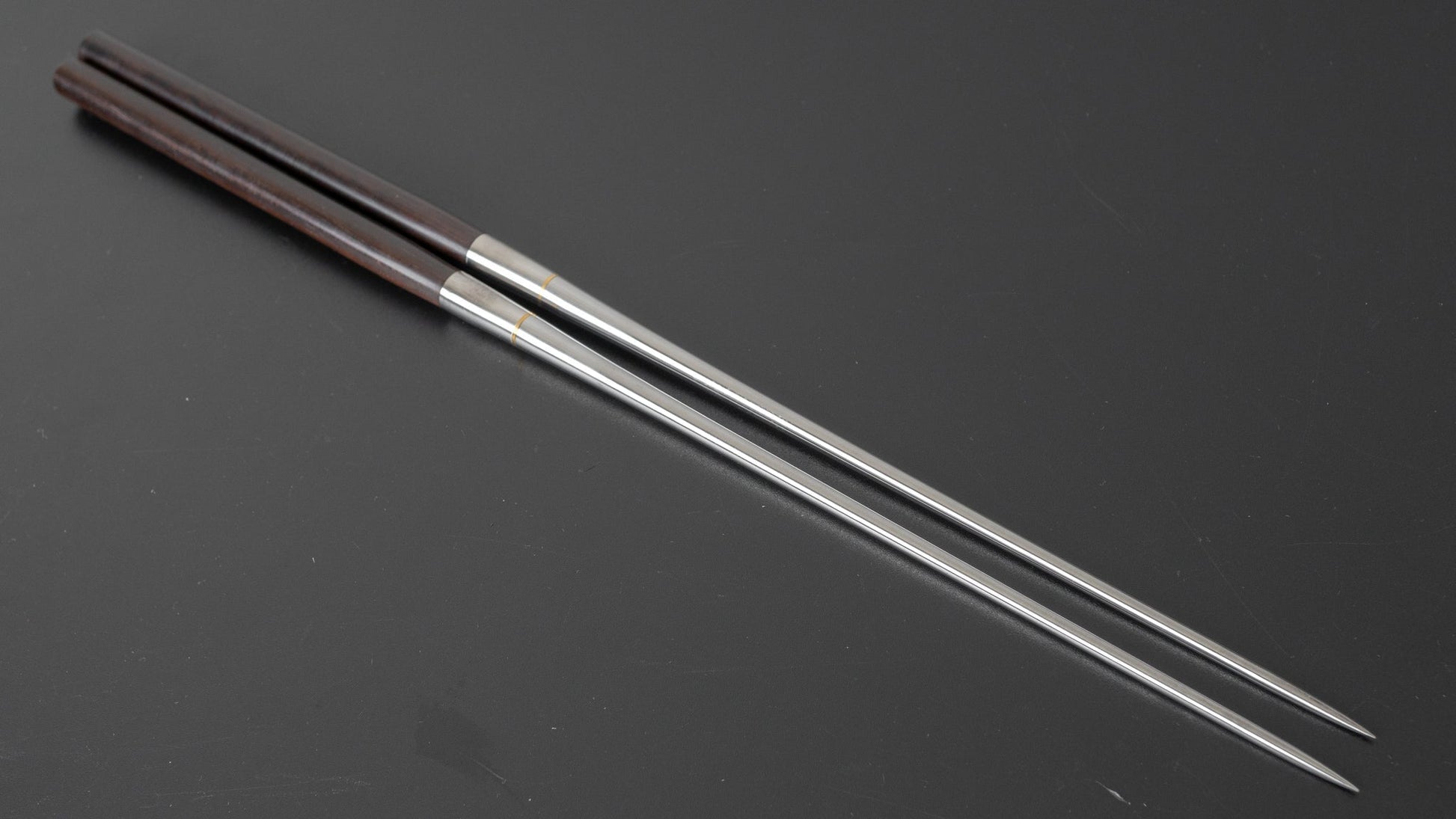 Hitohira Fine Ebony Moribashi Chopstick 180mm Rounded (Kiri Box) - HITOHIRA