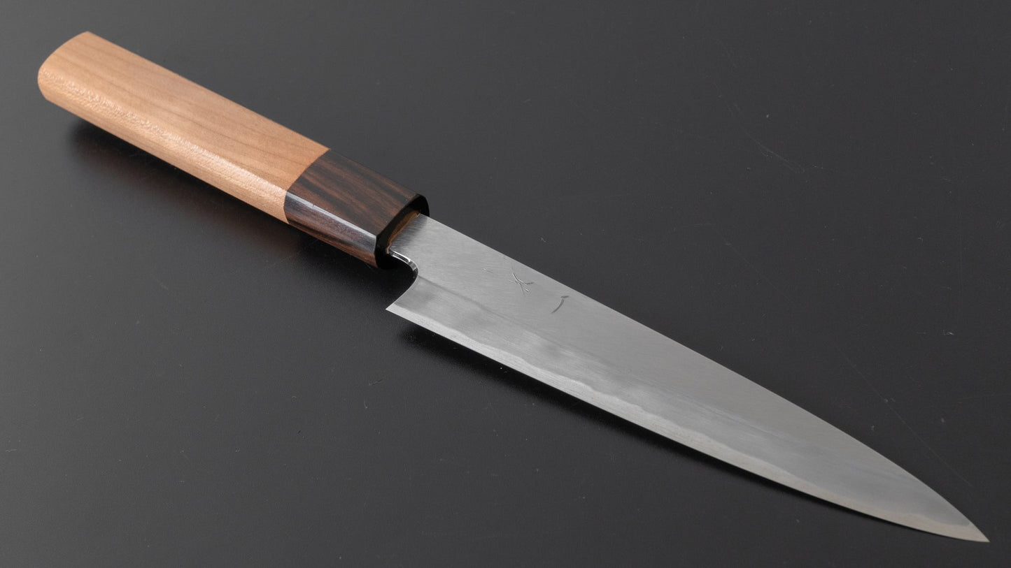 Hitohira Kikuchiyo Kyuzo White #2 Migaki Petty 150mm Cherry Wood Handle - HITOHIRA