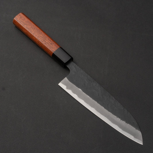 Hitohira Futana SB Kuro Nashiji Santoku 170mm Satine Handle | HITOHIRA