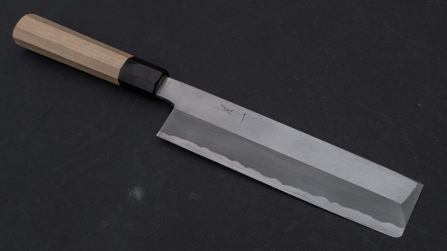 Hitohira Kikuchiyo Rikichi White #3 Usuba 210mm Ho Wood Handle (Discounted/ Saya) | HITOHIRA