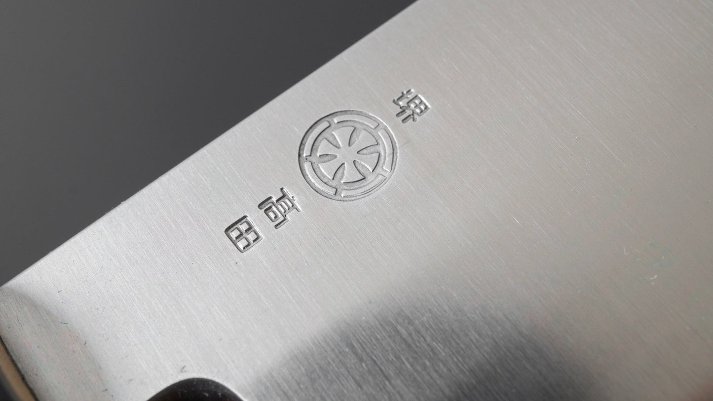 Takada no Hamono White #2 HH Santoku 135mm Ho Wood Handle - HITOHIRA