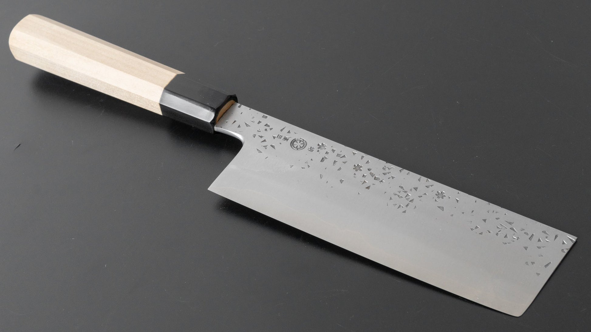 Takada no Hamono Silver #3 HH Reika Nakiri 180mm Ho Wood Handle (Extra Height) - HITOHIRA