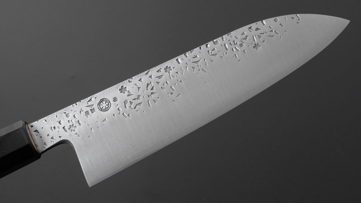 Takada no Hamono Silver #3 HH Reika Santoku 210mm Ho Wood Handle - HITOHIRA