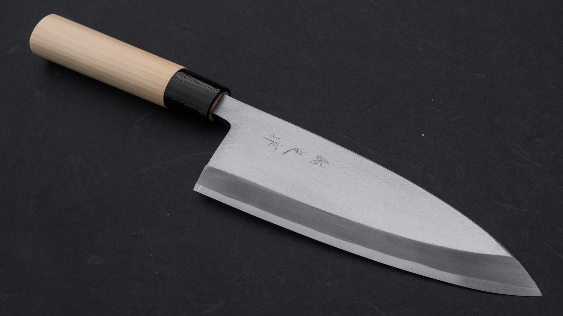 Morihei Yoshitomo Deba 180mm Poplar Handle | HITOHIRA