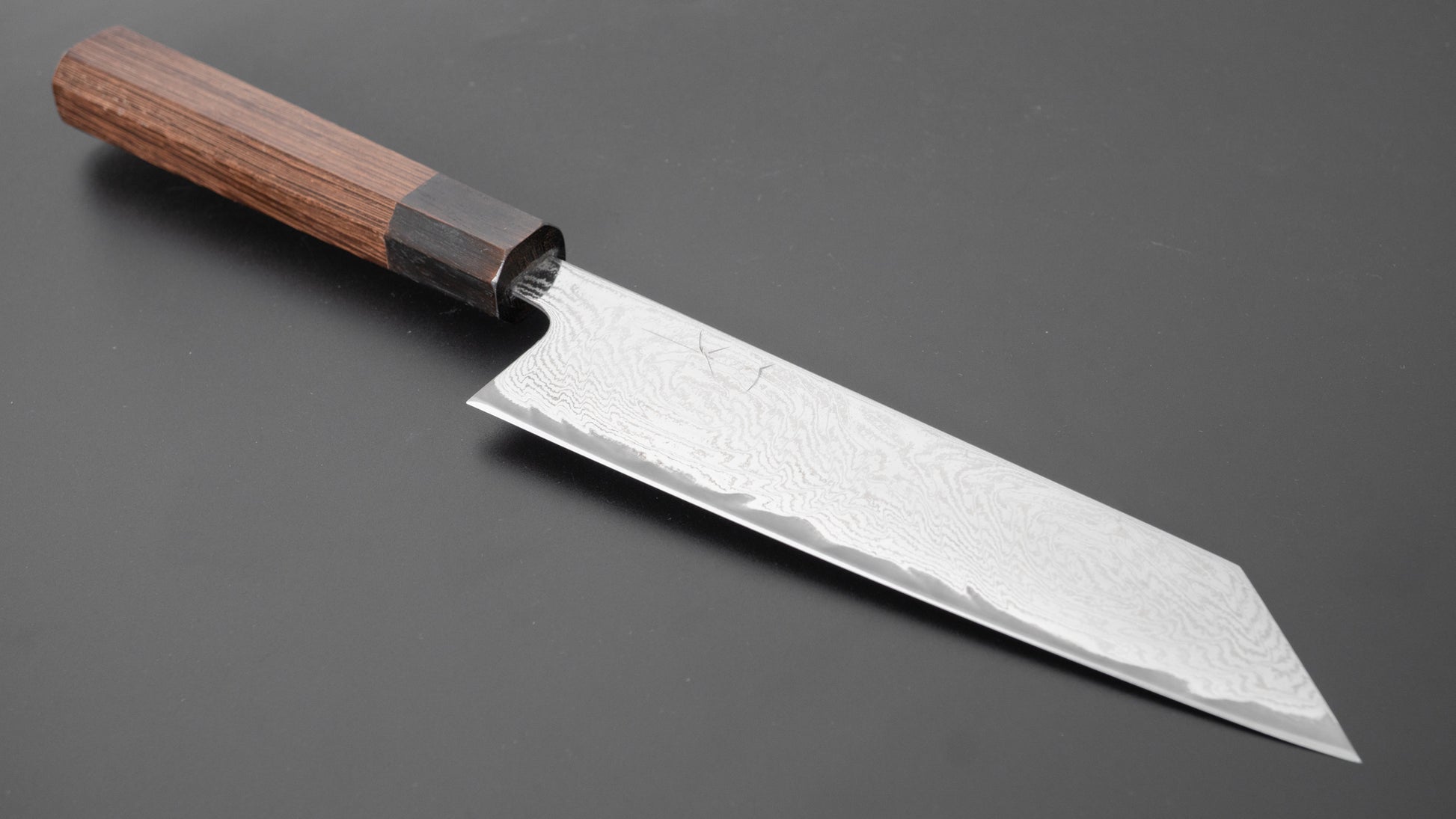 Hitohira Futana Nickel Damascus Bunka Tagayasan Handle - HITOHIRA