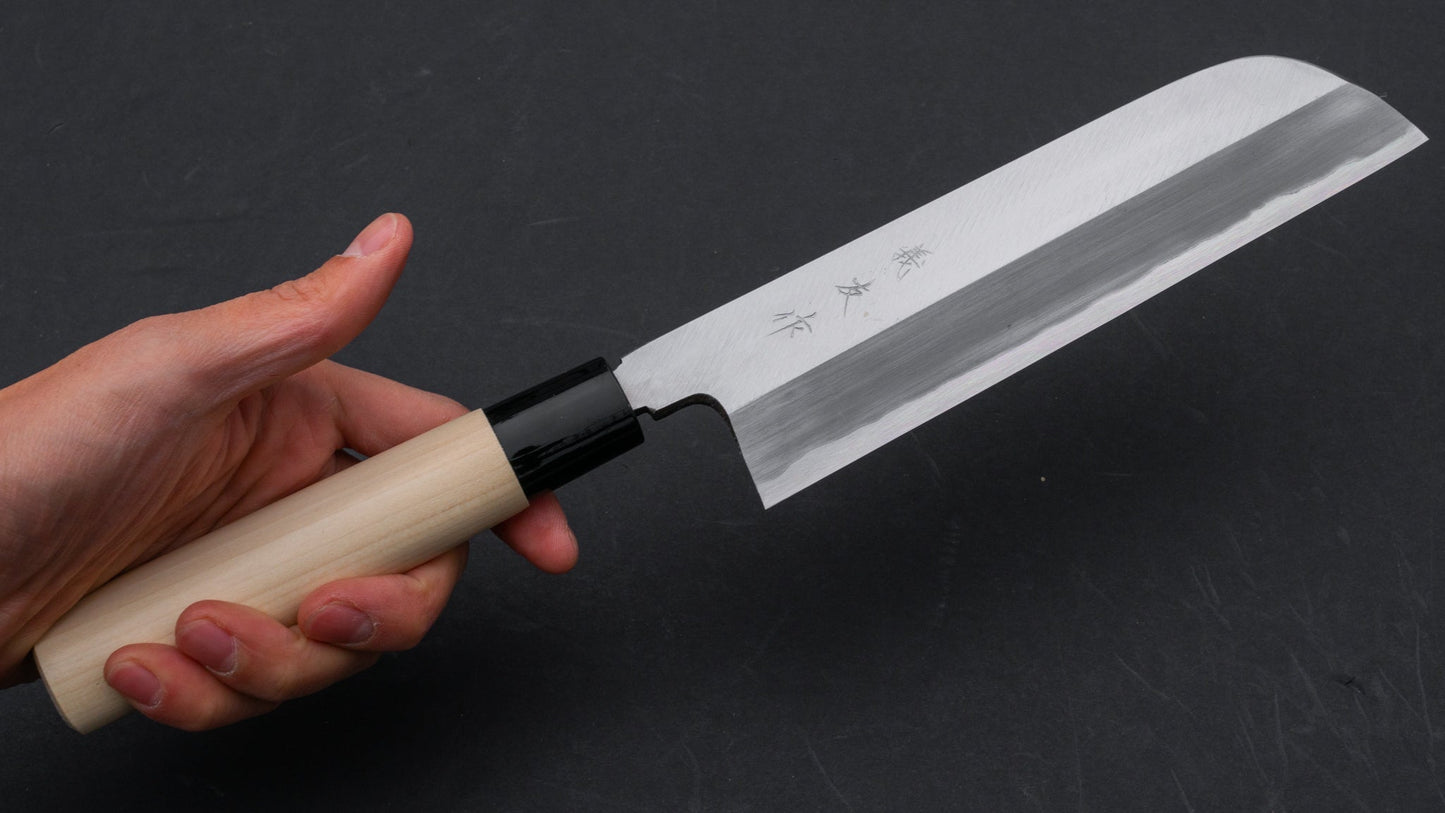 Morihei Yoshitomo Kamagata Usuba 195mm Poplar Handle | HITOHIRA