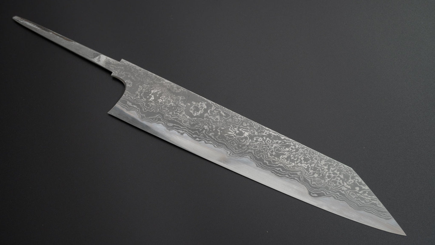 Hitohira Tanaka Yohei Blue #1 Damascus Kiritsuke Gyuto 240mm (No Handle) - HITOHIRA