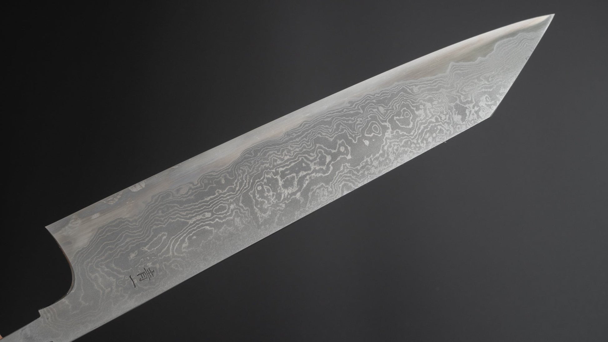 Hitohira Tanaka Yohei Blue #1 Damascus Kiritsuke Gyuto 240mm (No Handle) - HITOHIRA