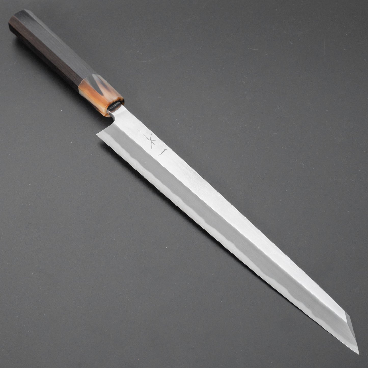 Hitohira Tanaka Mosuke Blue #1 Kiritsuke Yanagiba 270mm Ebony Handle (Mirror Polished/ Saya) - HITOHIRA