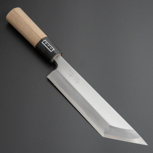 Morihei Munetsugu White #2 Edo Saki 165mm Ho Wood Handle - HITOHIRA