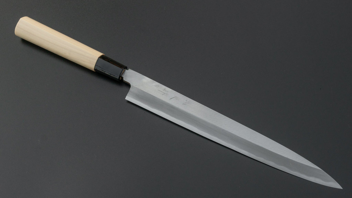 Morihei Yoshitomo Yanagiba 240mm Poplar Handle | HITOHIRA