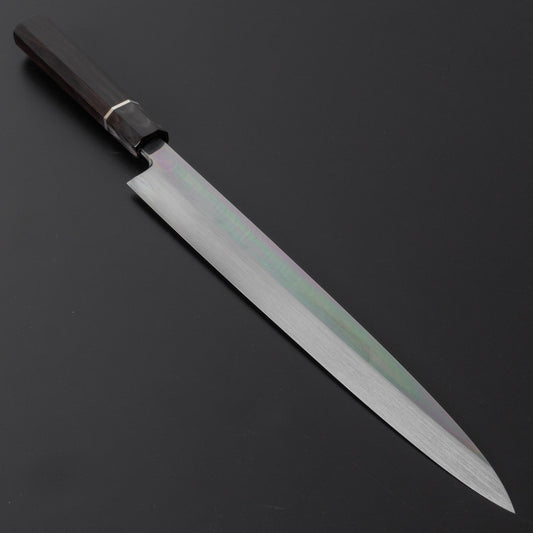 Hitohira Shiraki Hakui White #2 Mizu Honyaki Yanagiba 300mm Ebony Handle (Limited/ Saya) - HITOHIRA