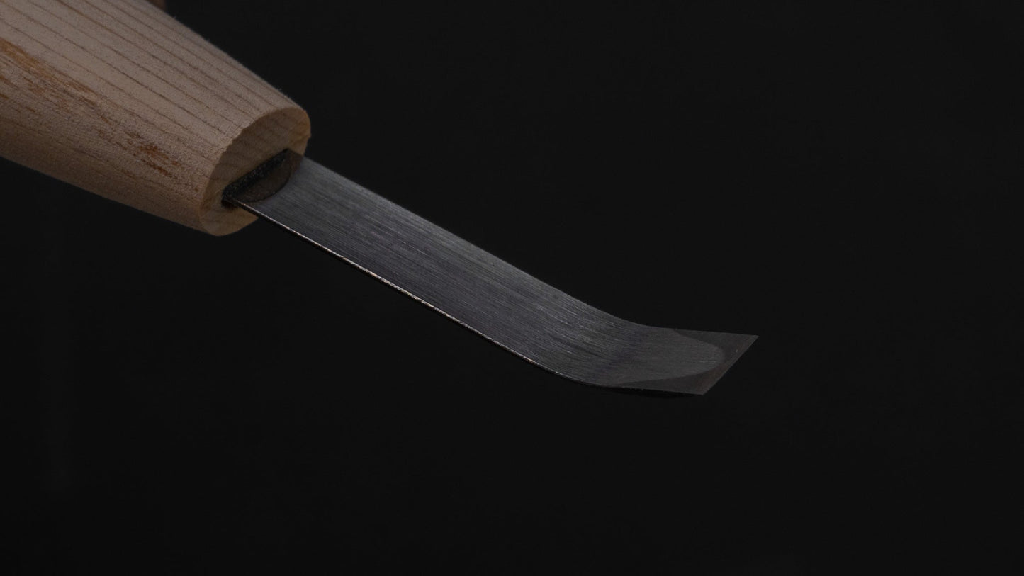 Morihei Kikuyu Cho-Koku-Tou Wood Carving Knife 6mm (Magari Hira) | HITOHIRA