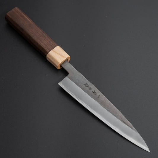 Hitohira TD Blue #2 Stainless Clad Kurouchi Petty 135mm Walnut Handle - HITOHIRA