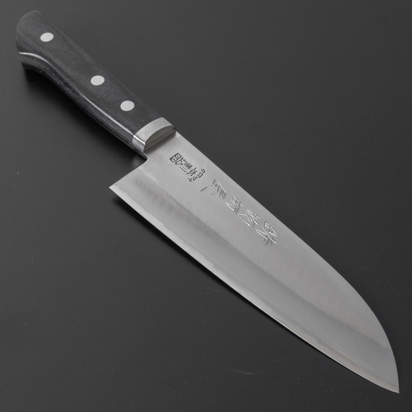 Hitohira Imojiya MZ Chromax Santoku 165mm Pakka Handle - HITOHIRA