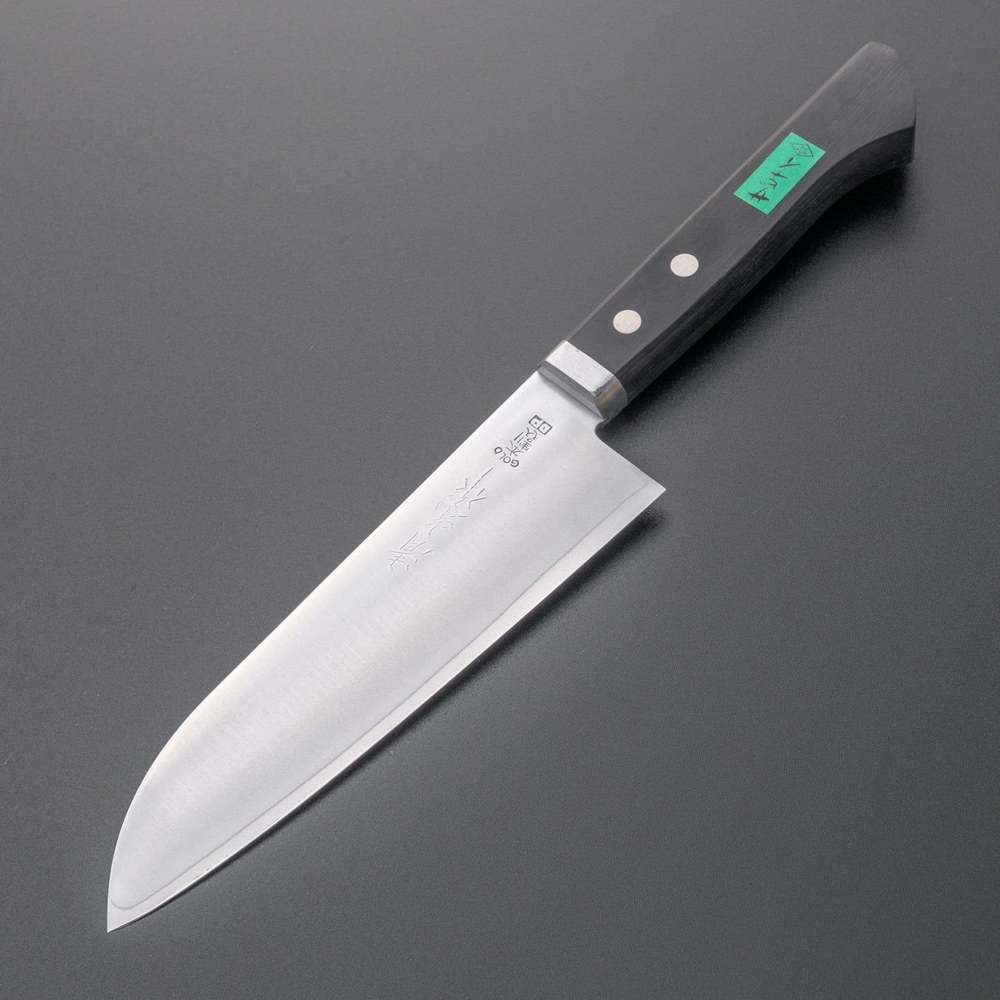 Morihei Kiyomitsu #140 Santoku 140mm Pakka Handle | HITOHIRA