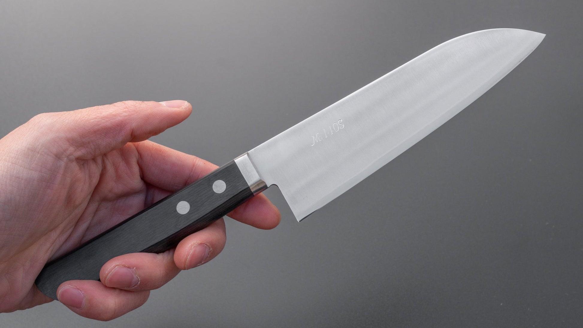 Morihei Kiyomitsu #140 Santoku 140mm Pakka Handle | HITOHIRA