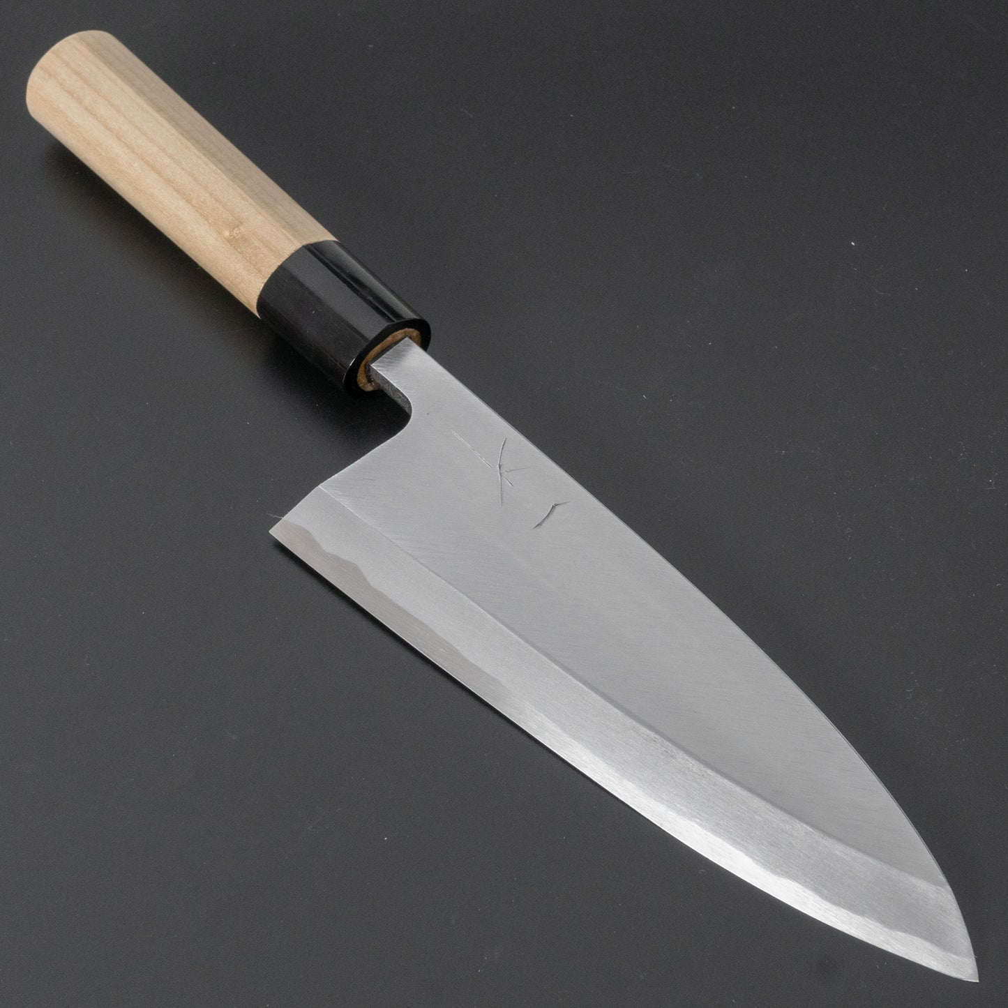 Hitohira Gorobei Blue #2 Deba 180mm Ho Wood Handle (D-Shape) - HITOHIRA