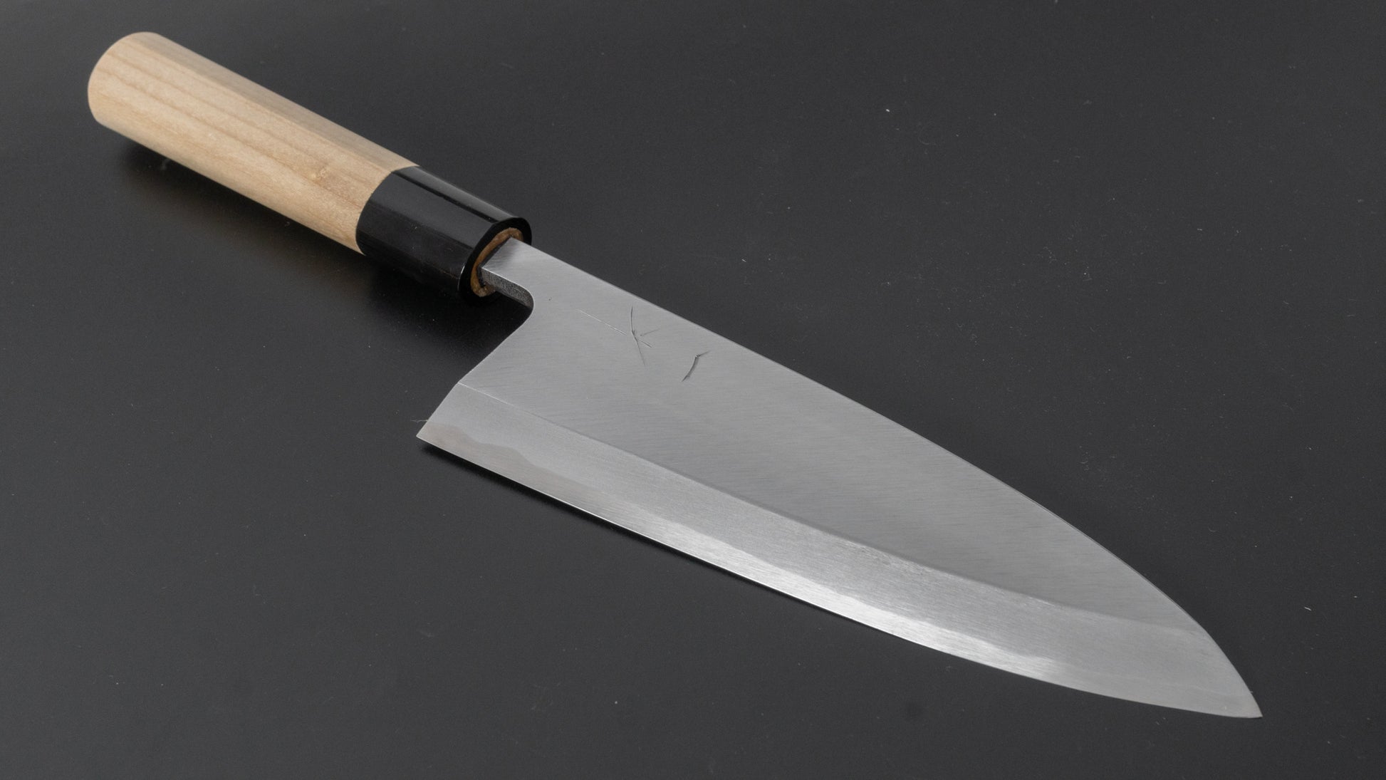 Hitohira Gorobei Blue #2 Deba 180mm Ho Wood Handle (D-Shape) - HITOHIRA