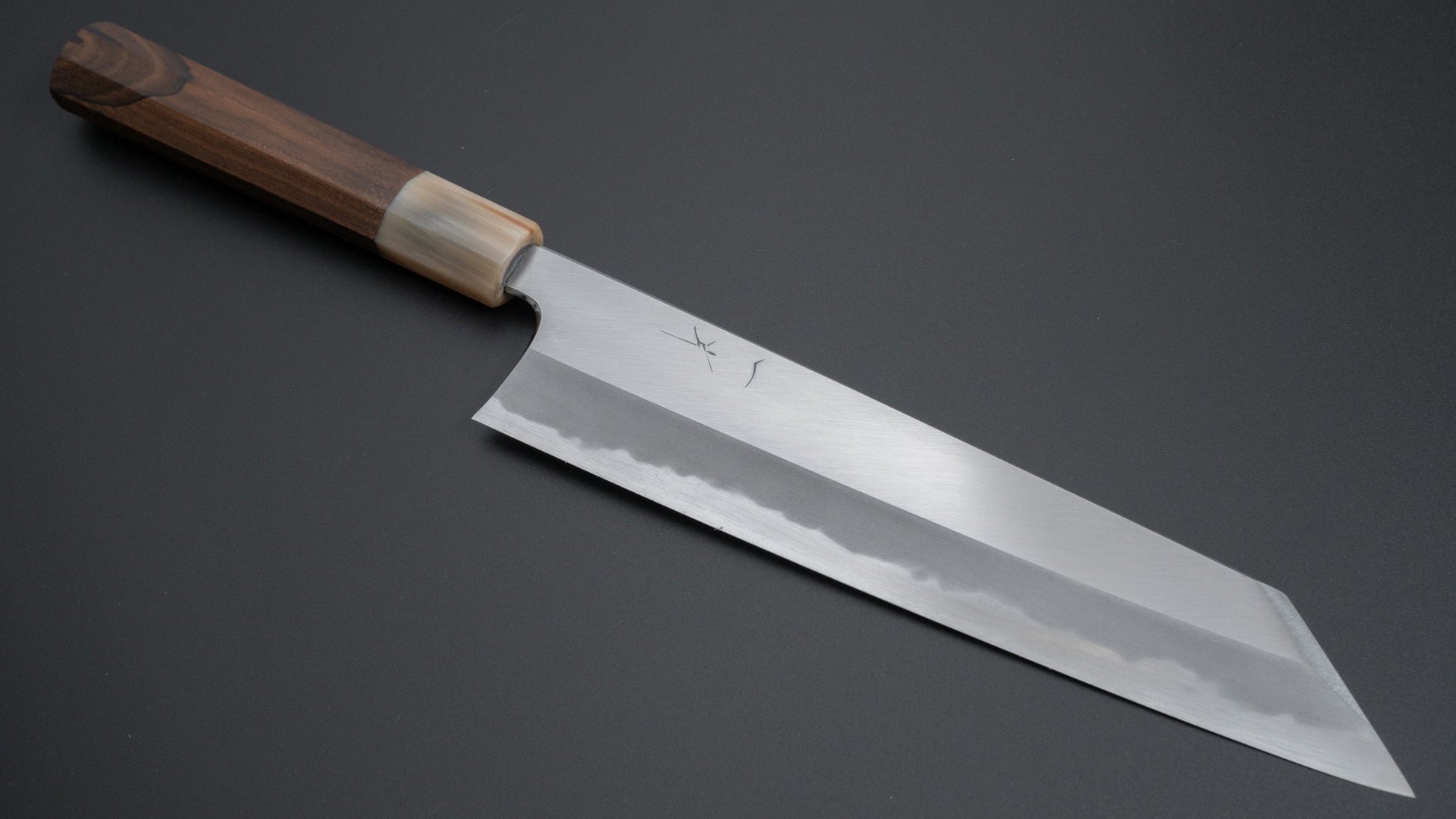 Hitohira Tanaka Kyuzo Blue #1 Migaki Kiritsuke Gyuto 240mm Ziricote Handle (Extra Height) - HITOHIRA