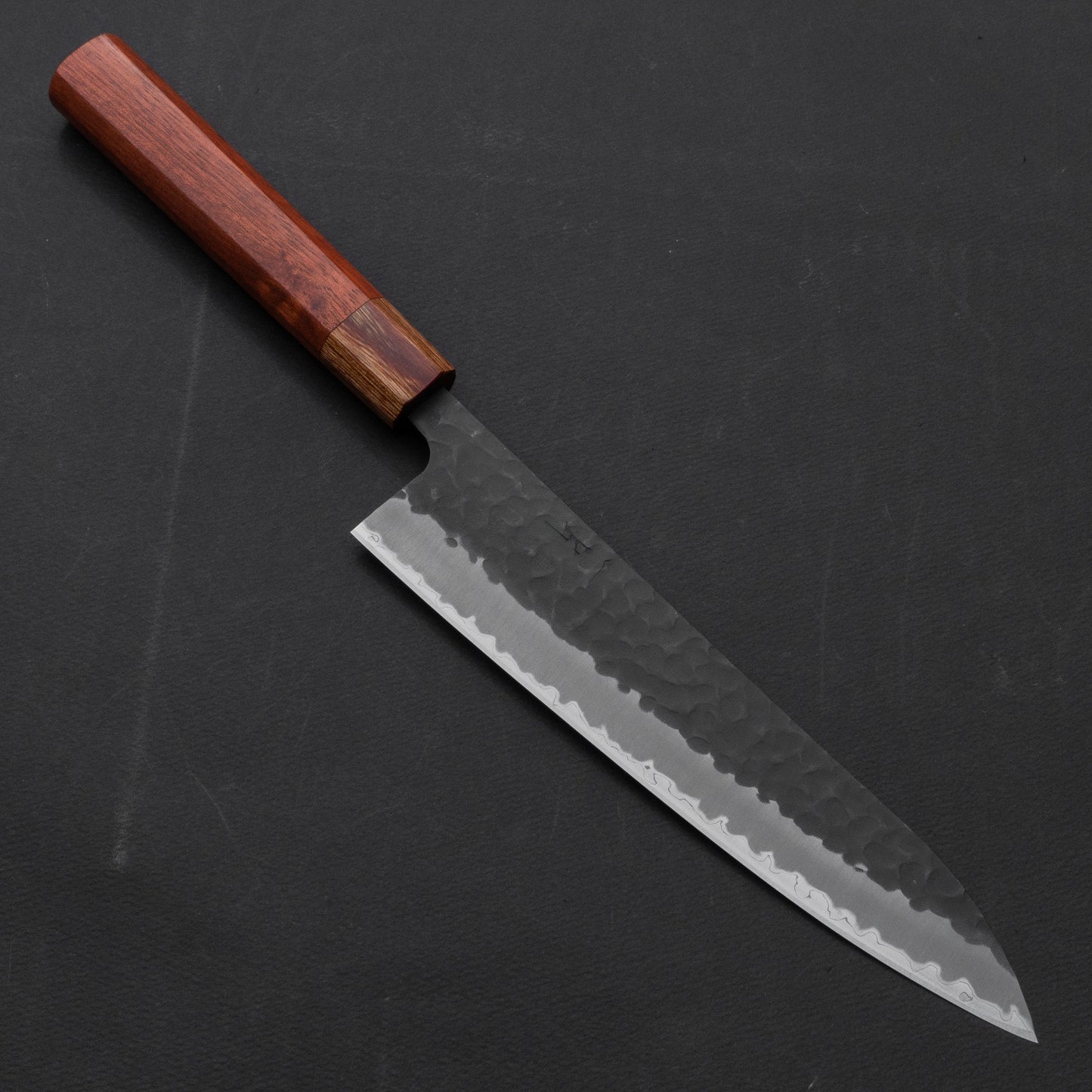 Hitohira Futana SB Kuro Tsuchime Gyuto 210mm Satine Handle | HITOHIRA