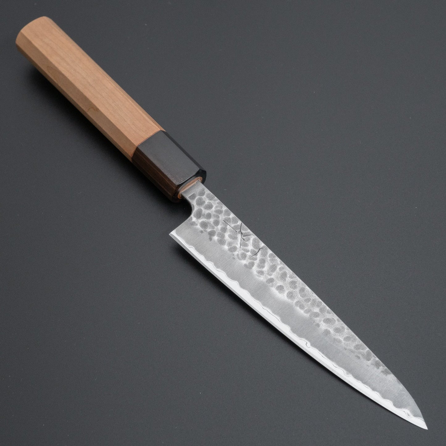 Hitohira Futana SB Migaki Tsuchime Petty 135mm Cherry Wood Handle - HITOHIRA