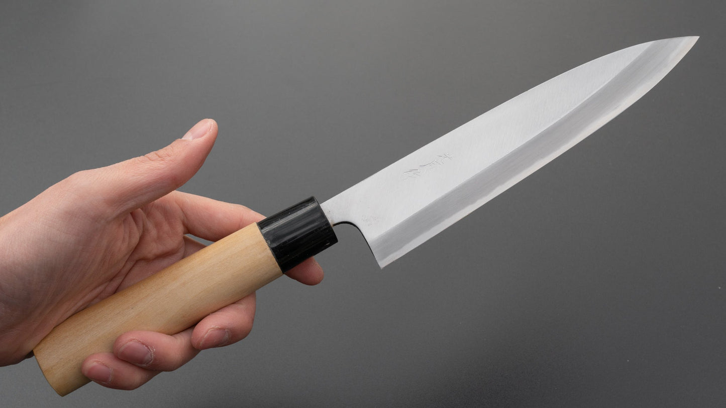 Kogetsu NOS SK Carbon Mioroshi Deba 180mm Poplar Handle | HITOHIRA