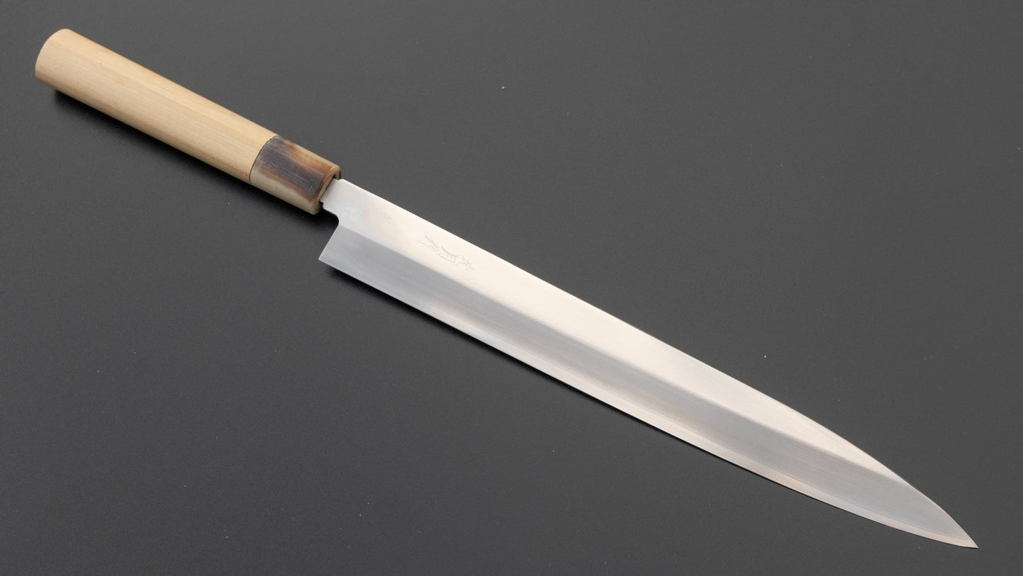 Kogetsu NOS Stainless Yanagiba 270mm Ho Wood Handle | HITOHIRA