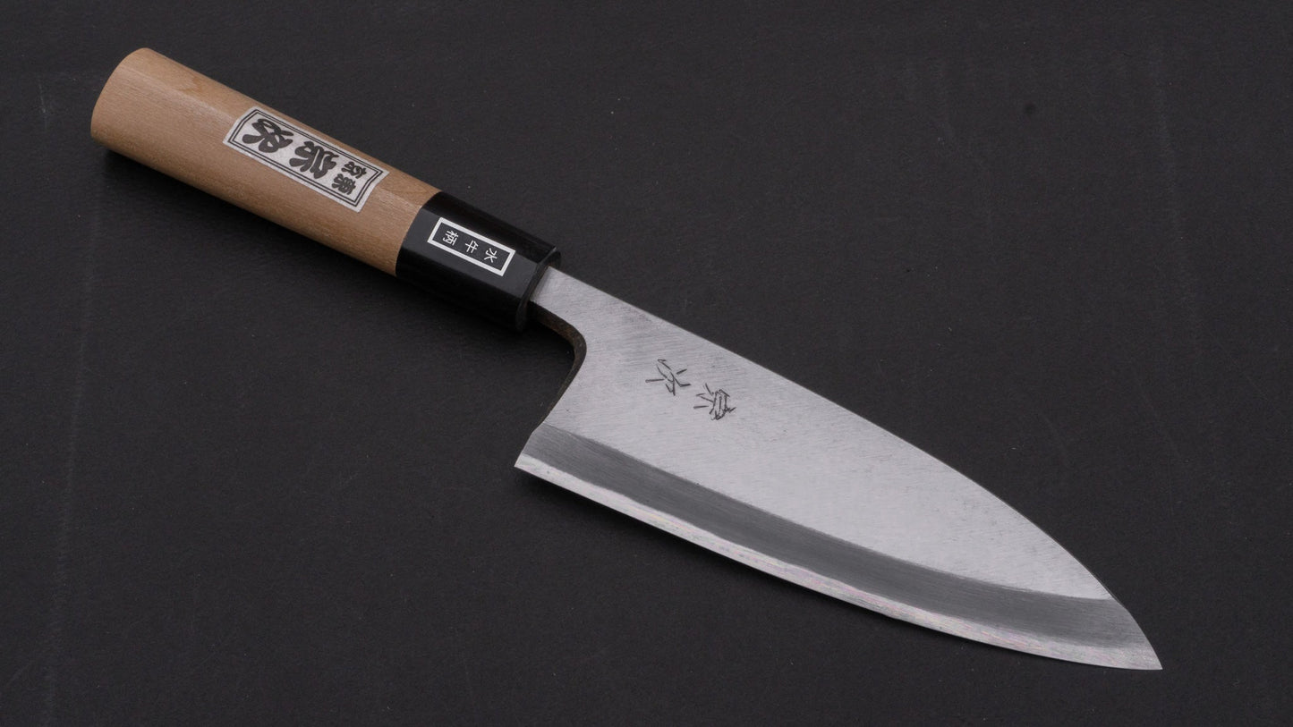 Morihei Munetsugu White #2 Deba 150mm Ho Wood Handle | HITOHIRA