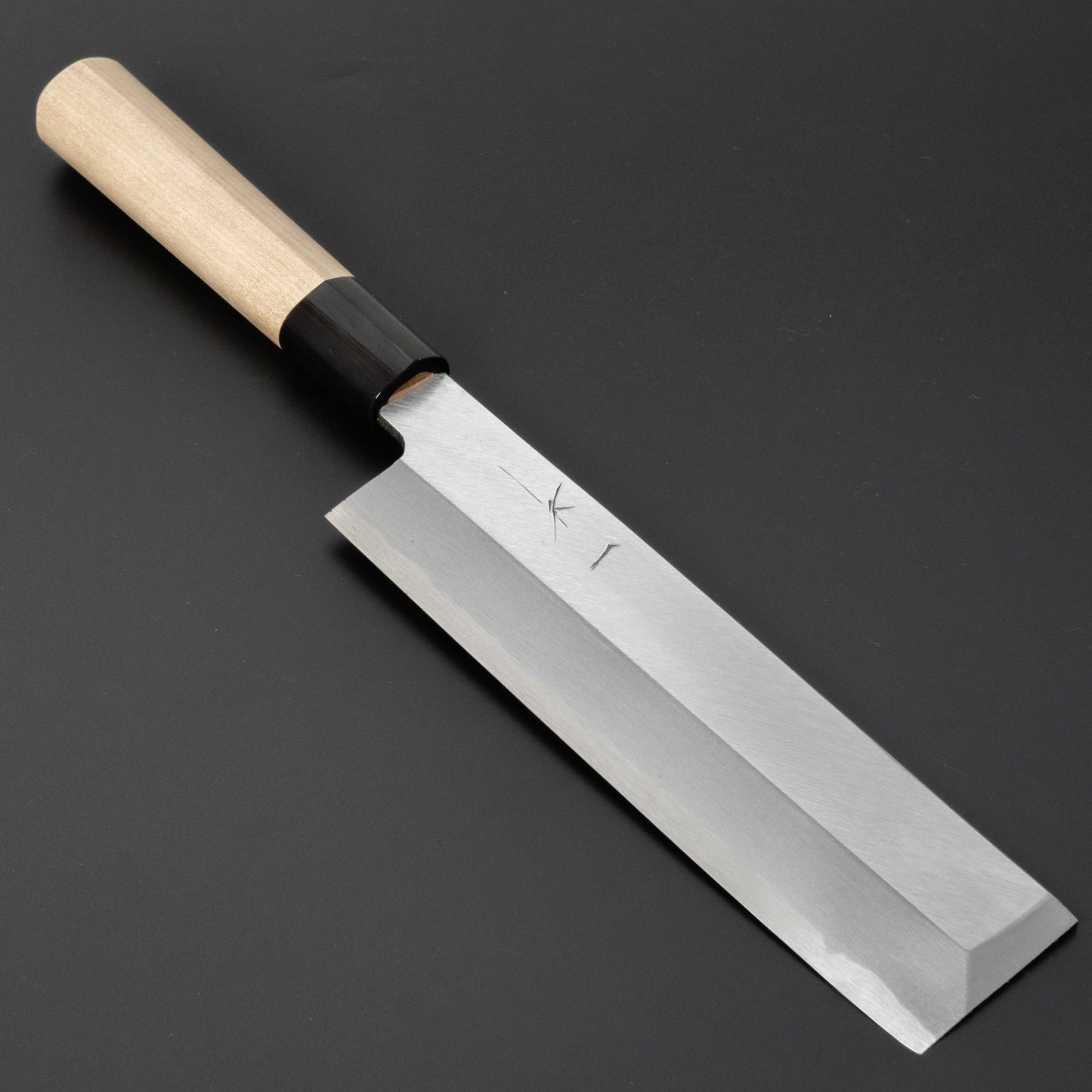 Hitohira Gorobei Blue #2 Usuba 195mm Ho Wood Handle (D-Shape) - HITOHIRA