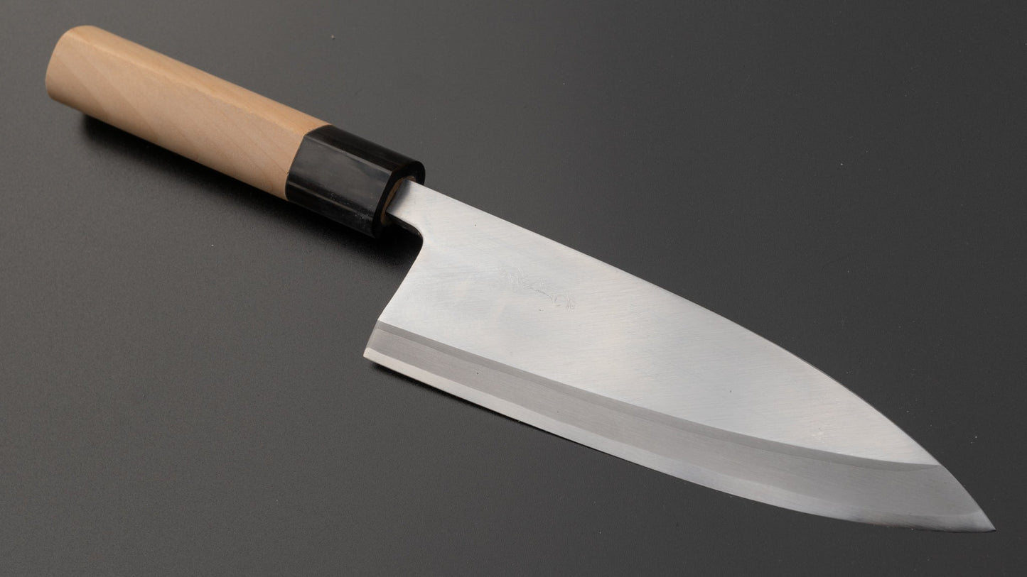 Kogetsu NOS White Steel Deba 165mm Ho Wood Handle (Fine) | HITOHIRA