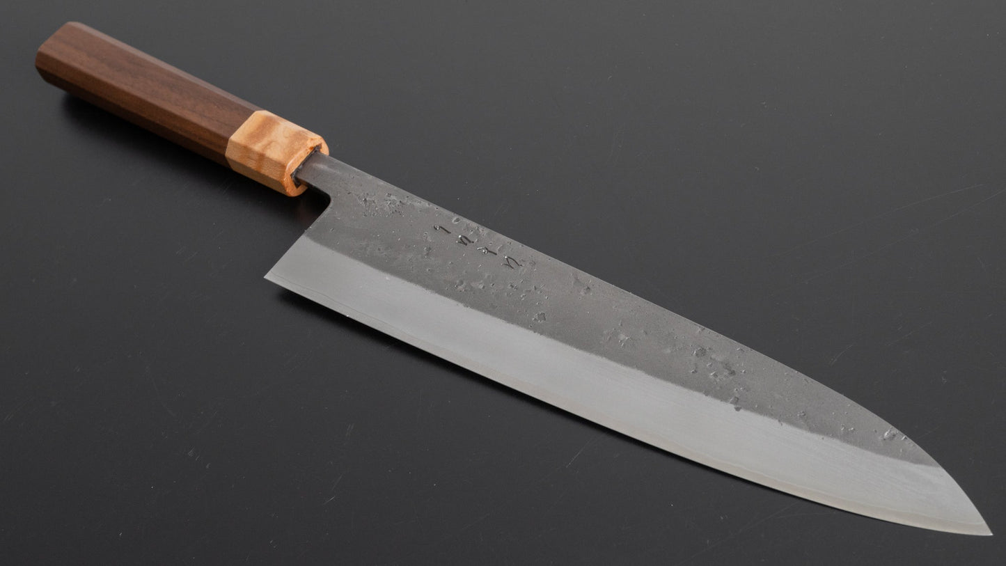 Hitohira TD SLD Nashiji Gyuto 240mm Walnut Handle - HITOHIRA