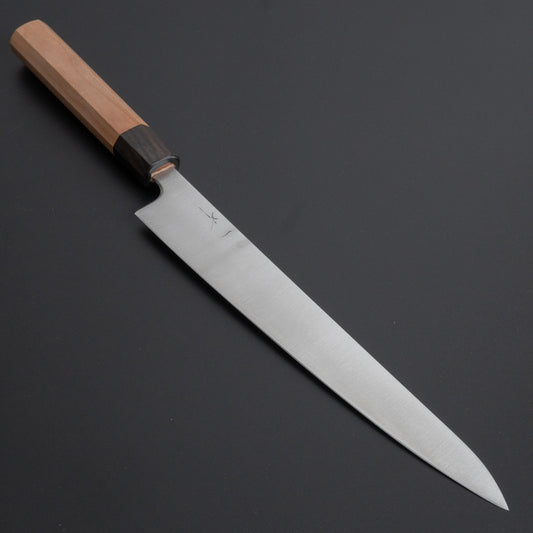 Hitohira Futana SB Migaki Sujihiki 240mm Cherry Wood Handle - HITOHIRA