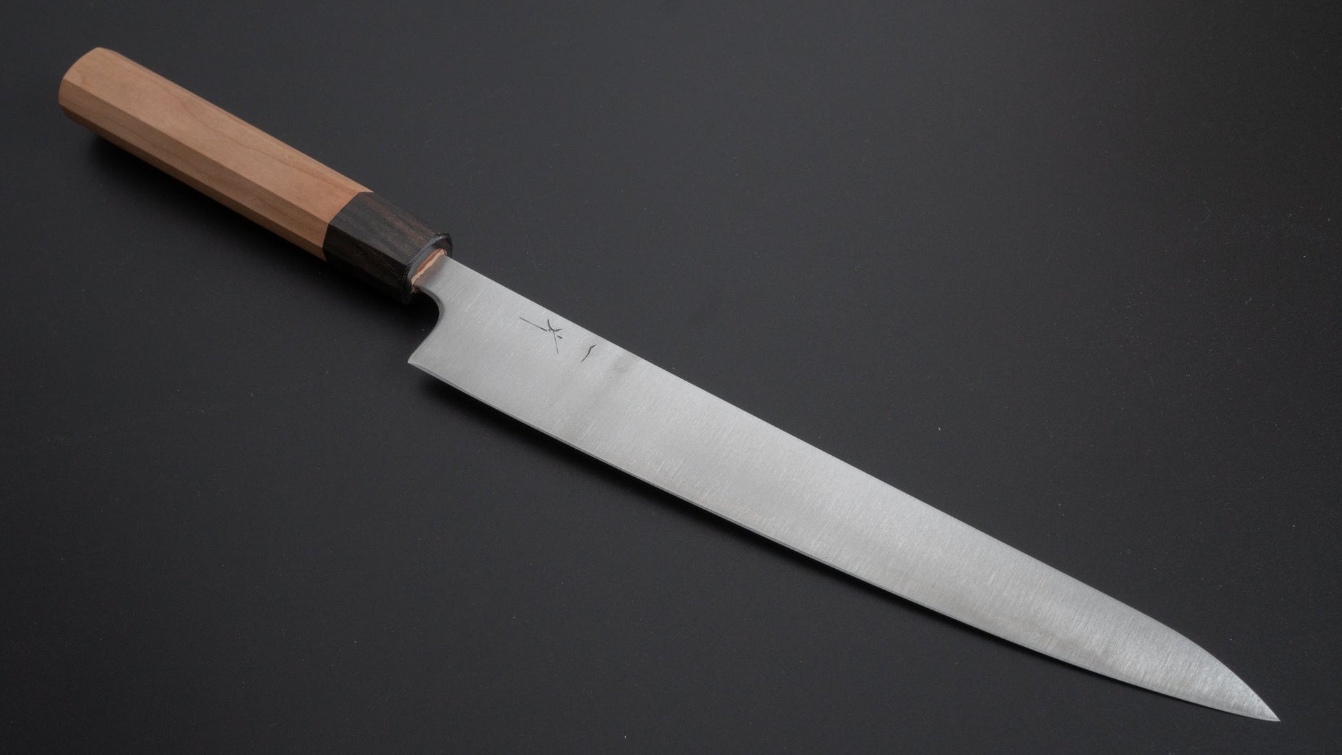 Hitohira Futana SB Migaki Sujihiki 240mm Cherry Wood Handle - HITOHIRA