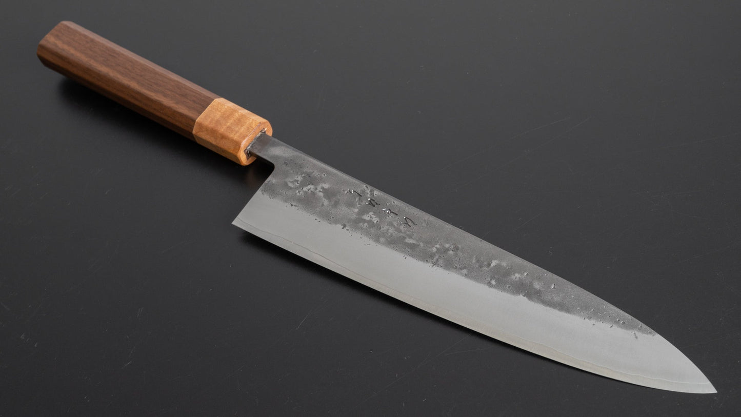 Hitohira TD SLD Nashiji Gyuto 210mm Walnut Handle - HITOHIRA