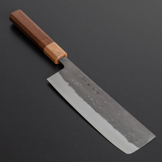 Hitohira TD SLD Nashiji Nakiri 165mm Walnut Handle - HITOHIRA