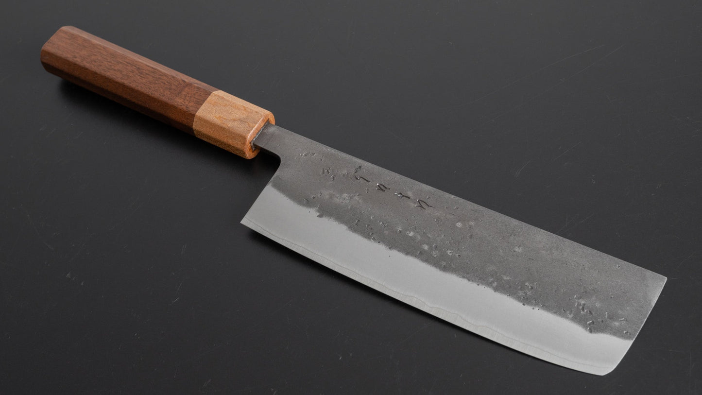 Hitohira TD SLD Nashiji Nakiri 165mm Walnut Handle - HITOHIRA