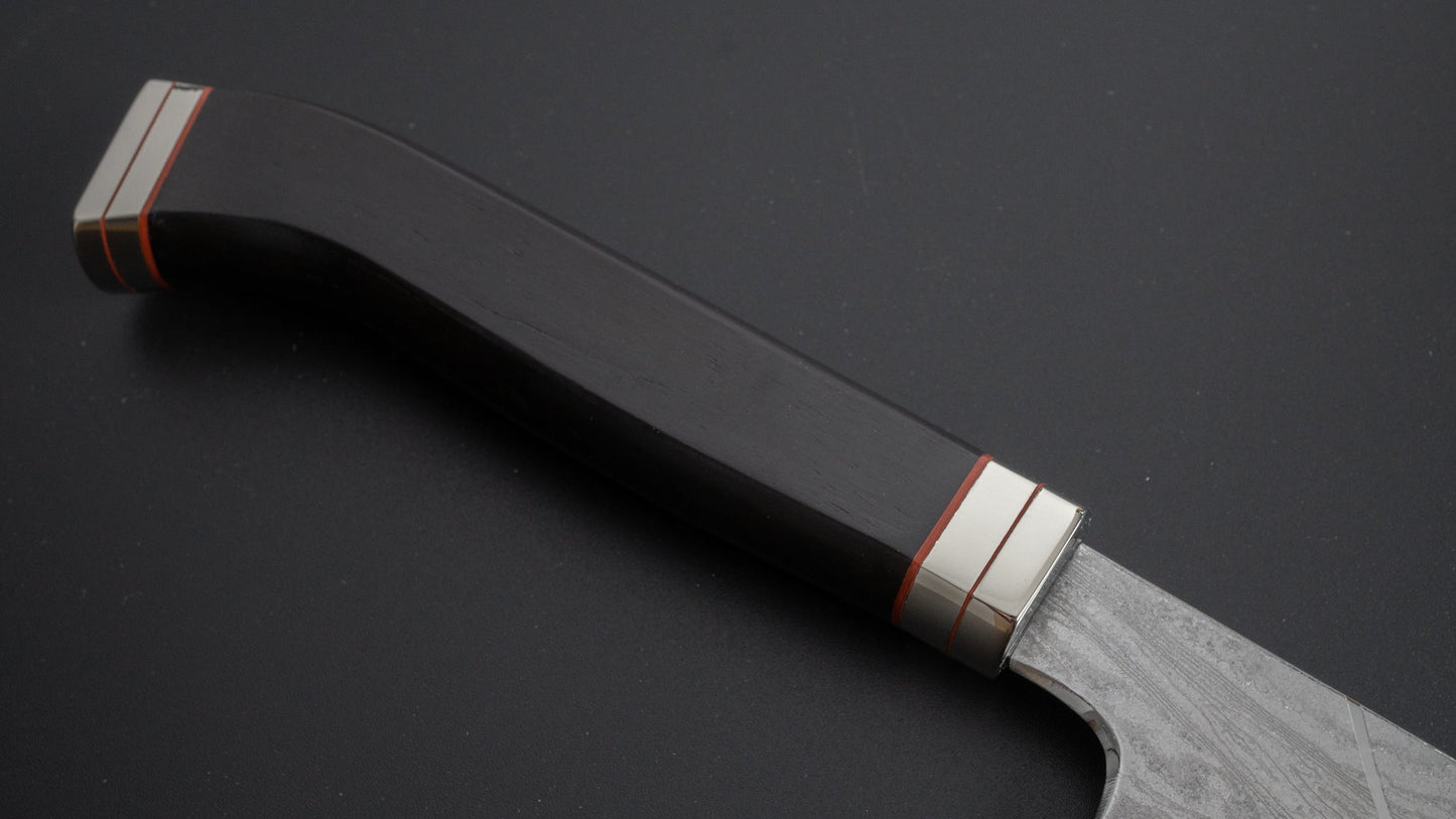 Hitohira Uki Sakura Damascus Gyuto 240mm Fusion Ebony Handle - HITOHIRA