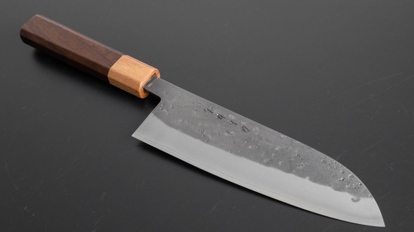 Hitohira TD SLD Nashiji Santoku 165mm Walnut Handle - HITOHIRA