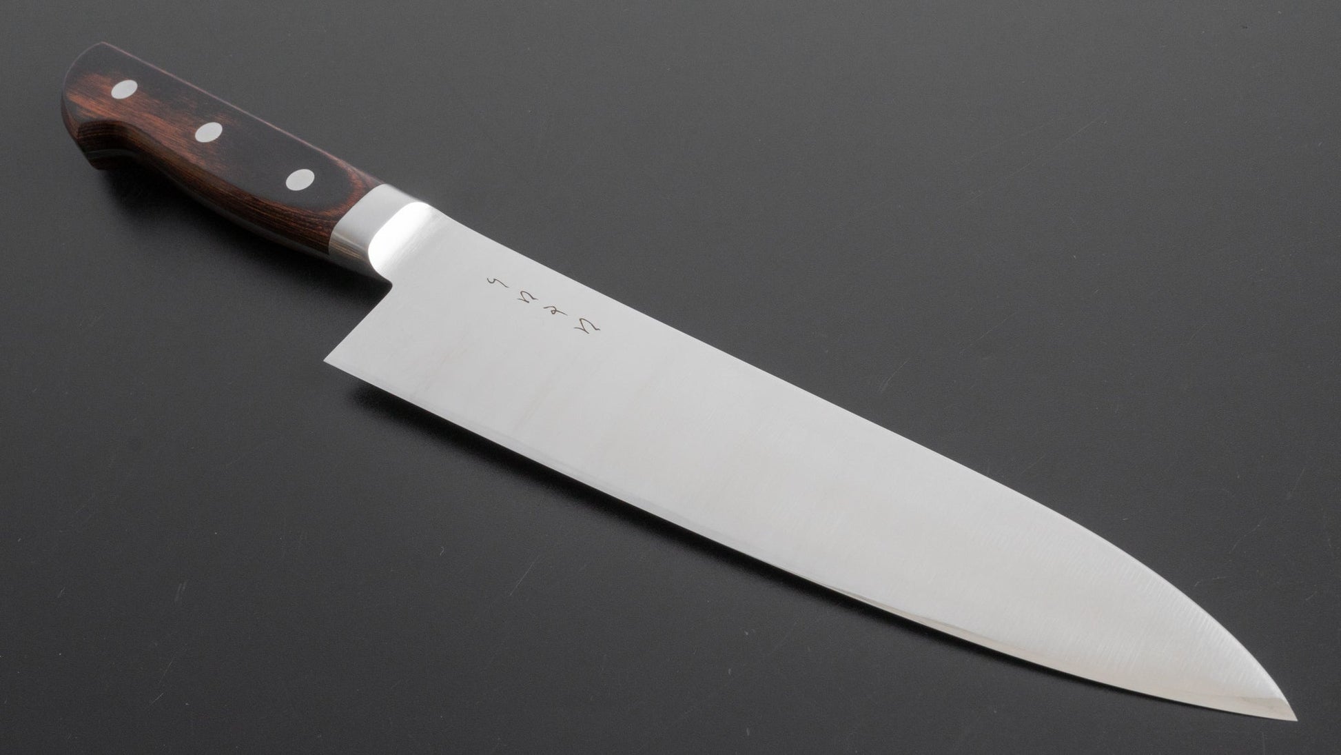 Hitohira KH Stainless Gyuto 210mm Imitation Mahogany Handle - HITOHIRA