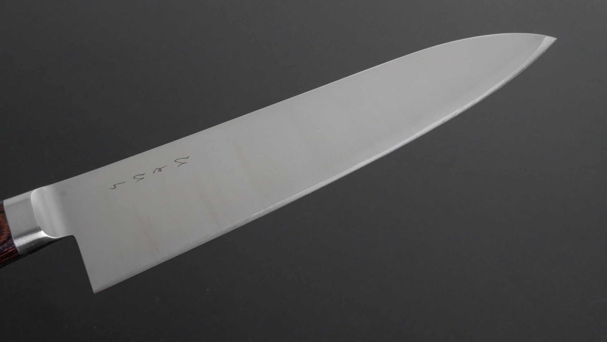 Hitohira KH Stainless Gyuto 210mm Imitation Mahogany Handle - HITOHIRA