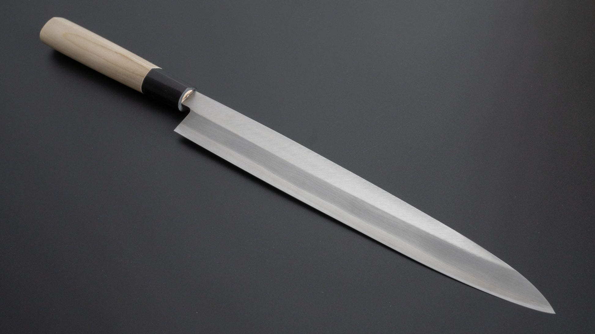 Mumei Stainless Yanagiba 270mm Ho Wood Handle - HITOHIRA