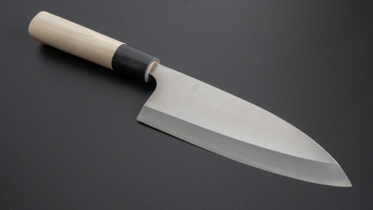 Mumei Stainless Deba 165mm Ho Wood Handle - HITOHIRA