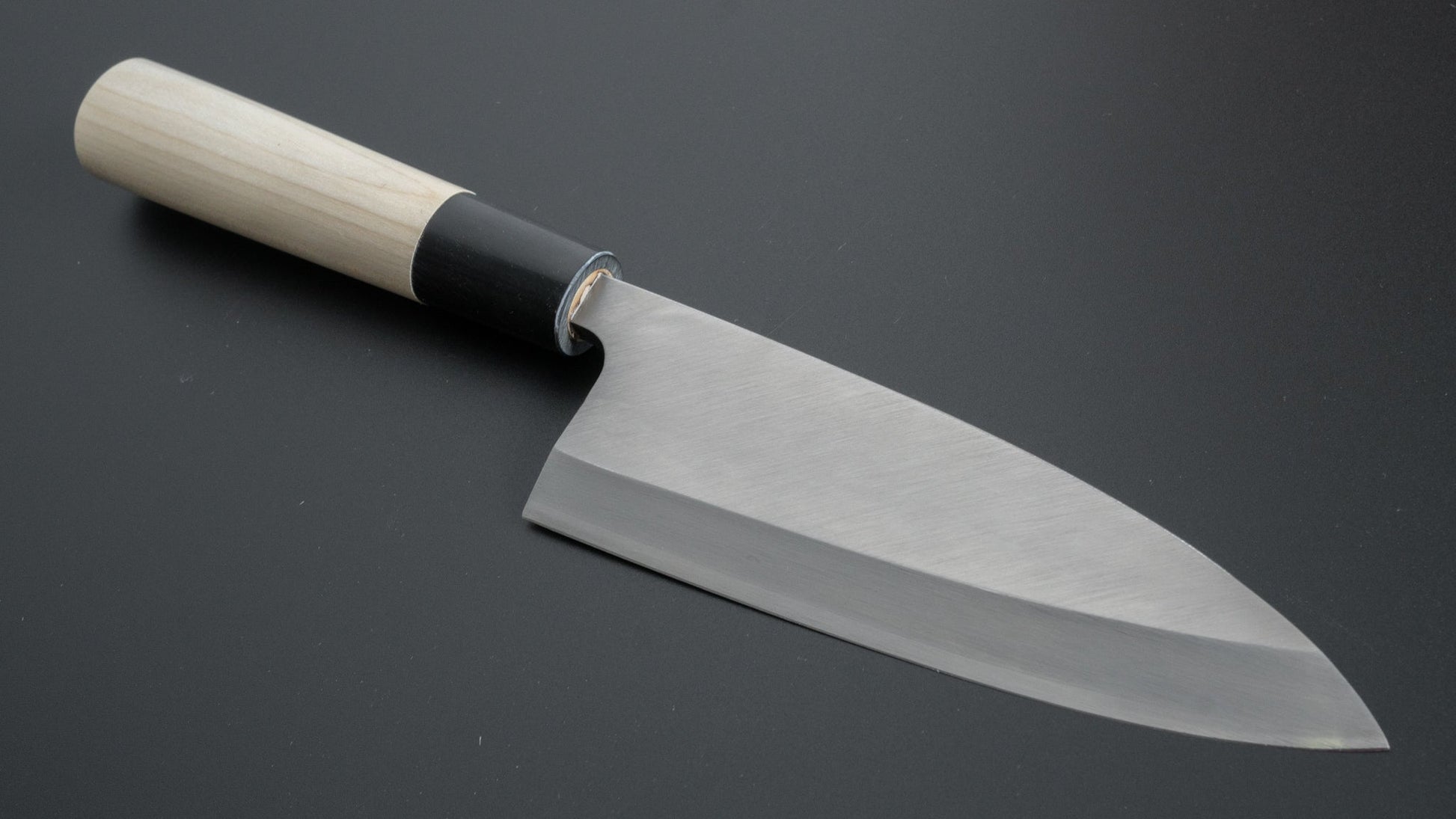 Mumei Stainless Deba 150mm Ho Wood Handle - HITOHIRA