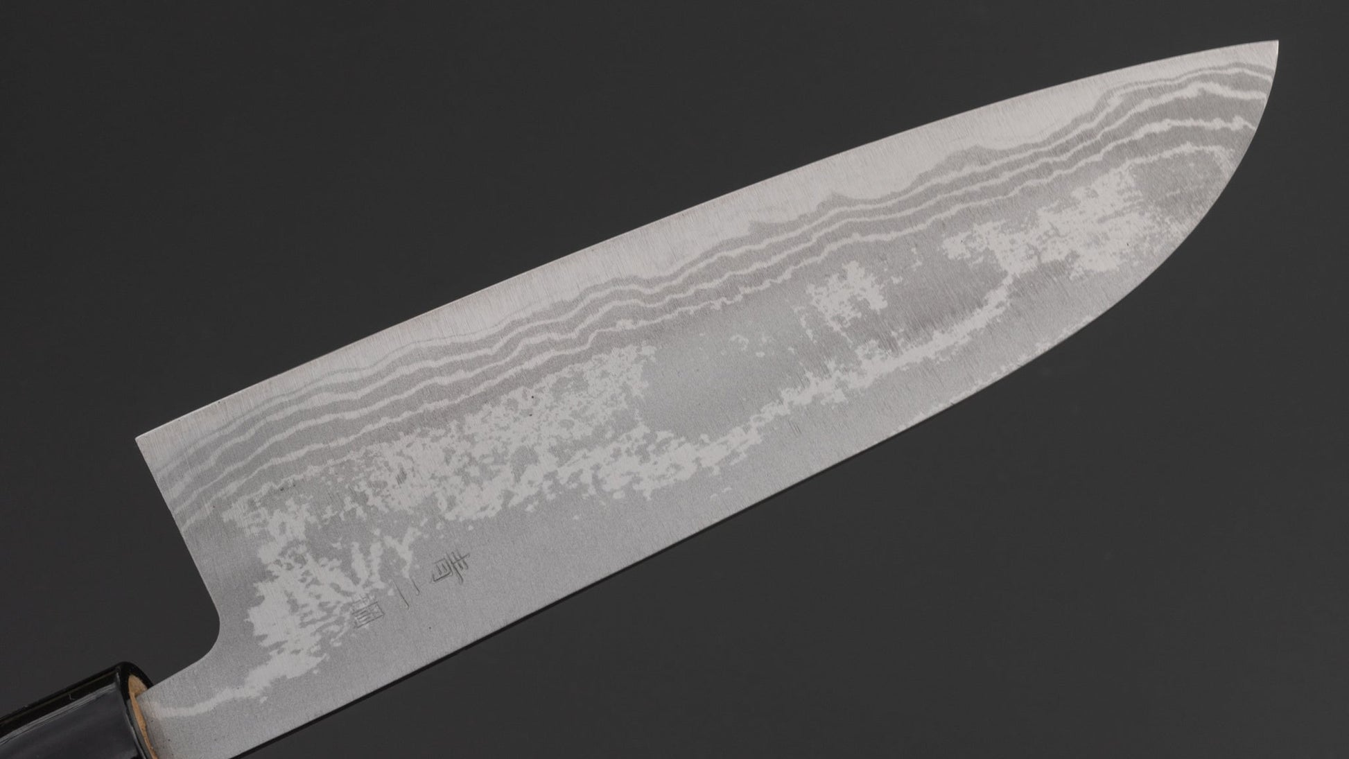 Hitohira GR Blue #2 Damascus Santoku 165mm Ho Wood Handle (B Grade Discounted) | HITOHIRA