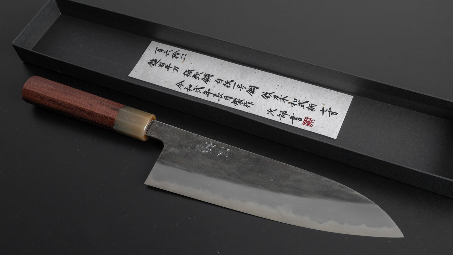 Jiro Tsuchime Wa Gyuto 210mm Taihei Tagayasan Handle (#164) - HITOHIRA