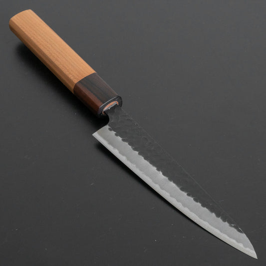 Hitohira Futana SB Kuro Tsuchime Petty 135mm Cherry Wood Handle - HITOHIRA