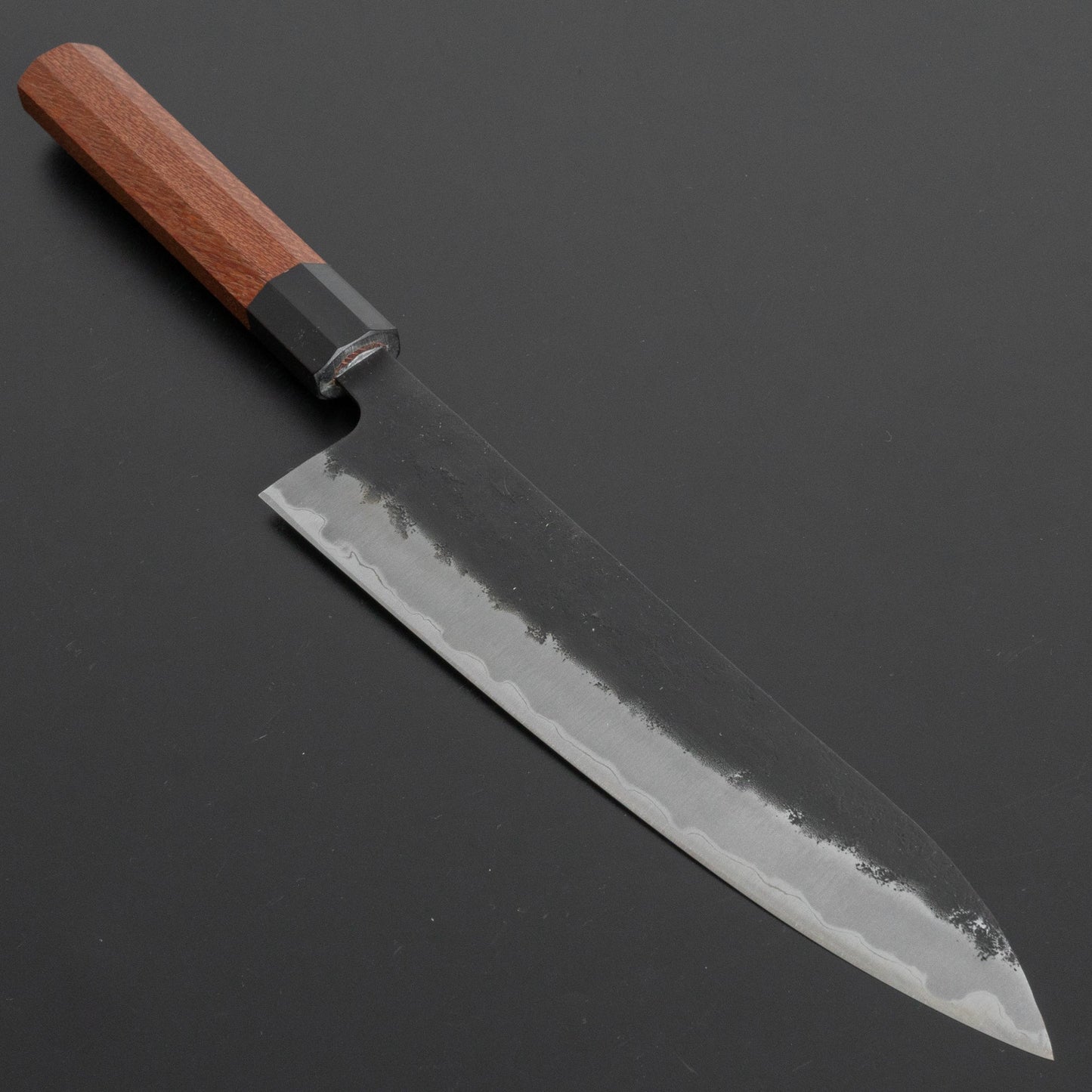 Hitohira Futana SB Kuro Nashiji Gyuto 210mm Lacewood Handle - HITOHIRA