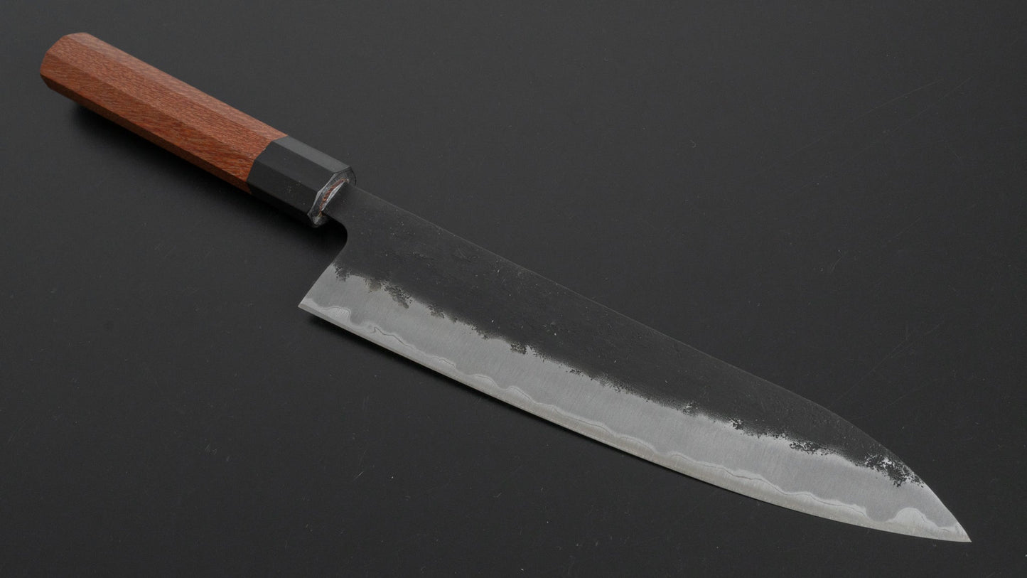 Hitohira Futana SB Kuro Nashiji Gyuto 210mm Lacewood Handle - HITOHIRA